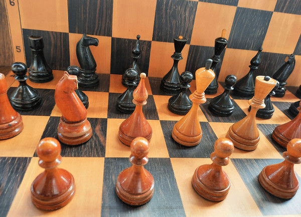 soviet baku chess pieces set ussr