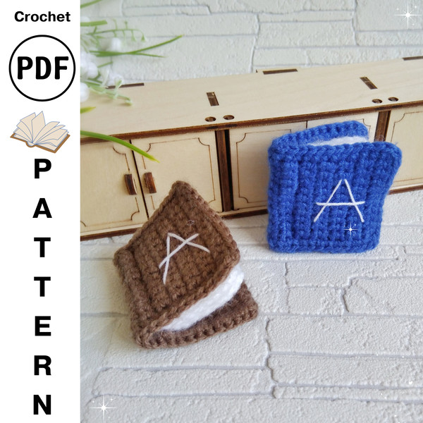 Crochet Pattern Miniature Book - Inspire Uplift