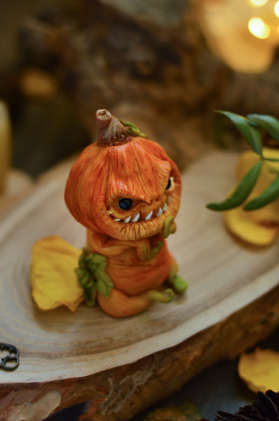 Pumpkin people commission (Super Sculpey, Cosclay, oil paint) :  r/polymerclay