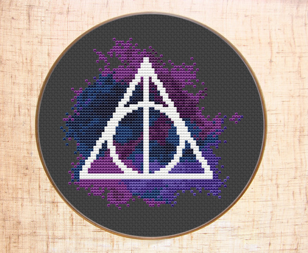 Harry Potter cross stitch pattern Modern cross stitch Deathl - Inspire  Uplift