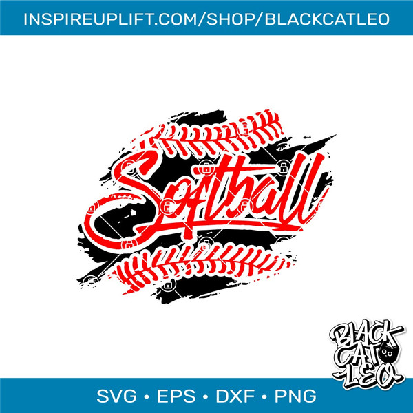 Softball ball stitches and Softball t shirt design svg png - Inspire Uplift
