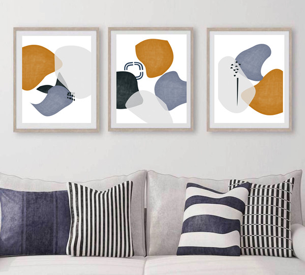 Three abstract prints are available for download