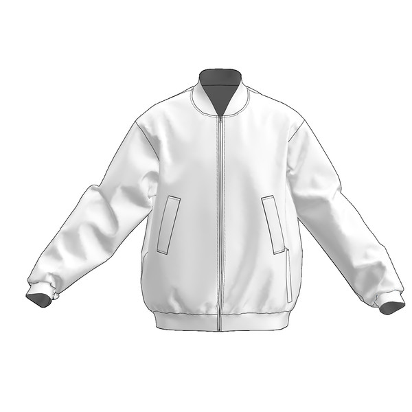 Mens Bomber jacket sewing pattern Winter hipster jacket - Inspire Uplift