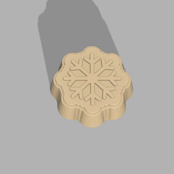 Snowflake Bath Bomb 3D model