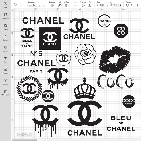 20 Chanel Stickers - Circle Logo