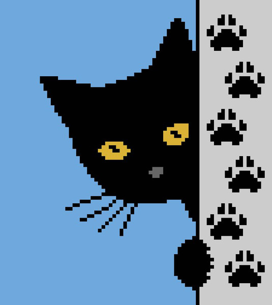 crochet-C2C-black-cat-blanket-6