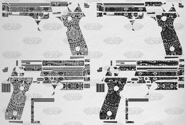 VECTOR DESIGN Beretta 92 FS Aztec calendar 3.jpg