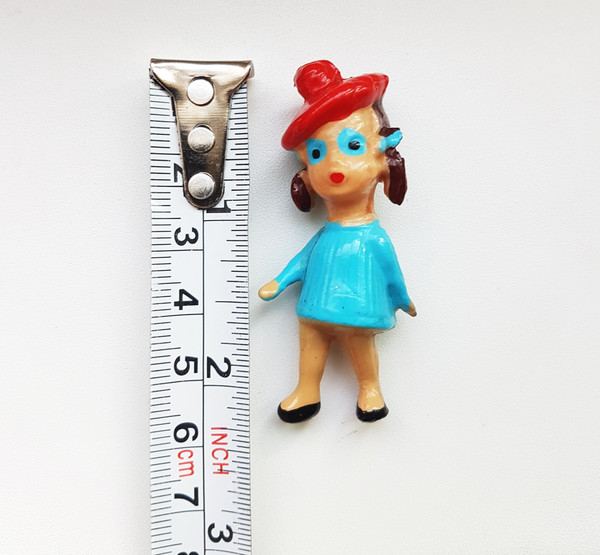 11 Vintage Small Rubber Doll Toy Girl Figurine 2.5 inch 1980s.jpg