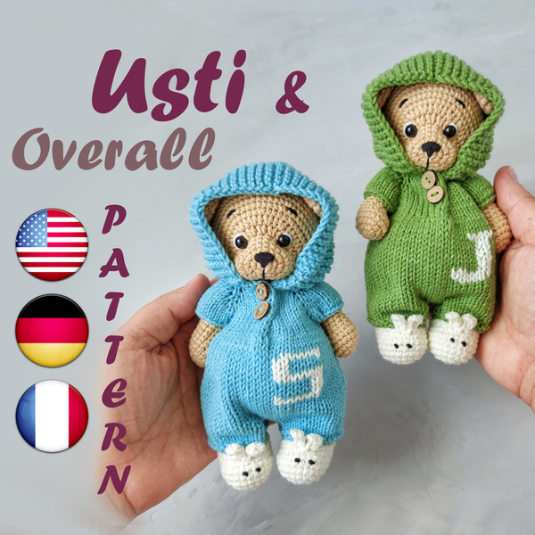 Crochet Teddy Bear Pattern Amigurumi PDF Tutorial.jpg