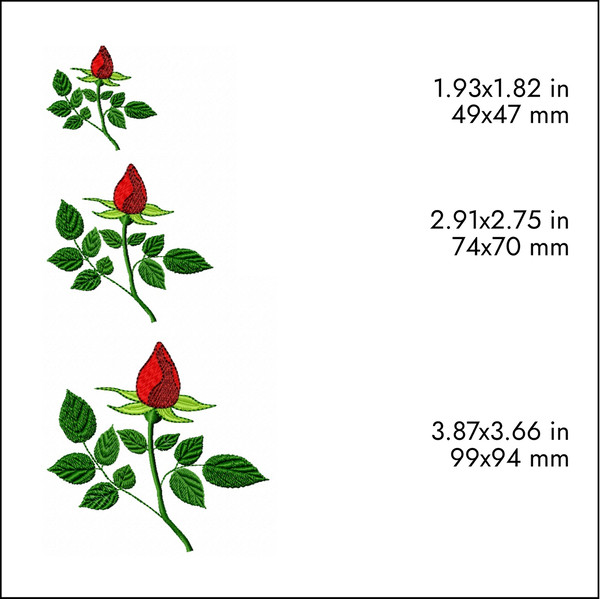 red roses machine embroidery designs