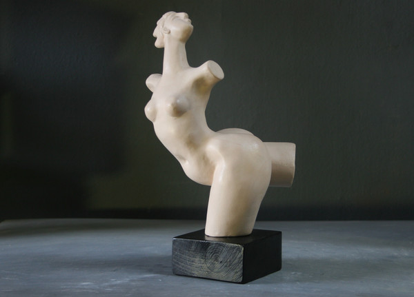 Ceramic woman figurine