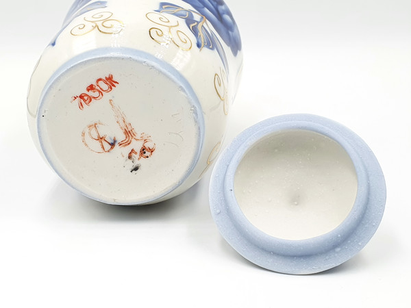 9 Vintage Porcelain Tea Сaddy Hand Painted Gilding USSR Olympic brand 1980.jpg