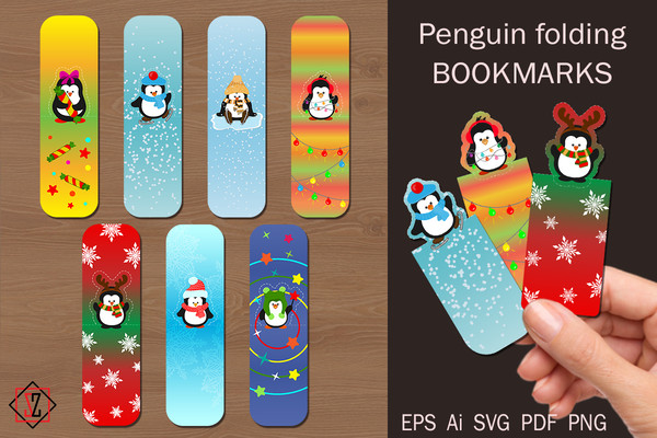 Penguin folding bookmarks.jpg