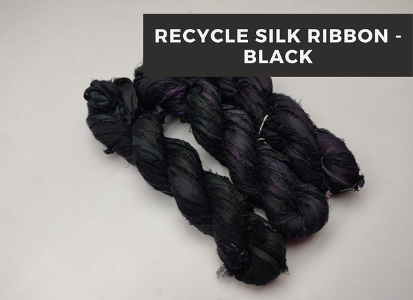 Sari Silk Ribbon - Silk Ribbon - Recycled Sari Silk Ribbon - Inspire Uplift