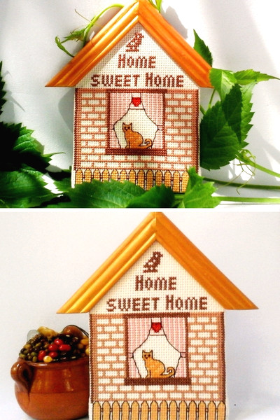 Home sweet Home Welcome sign Home Sign Housewarming gifts Home with cat.jpg
