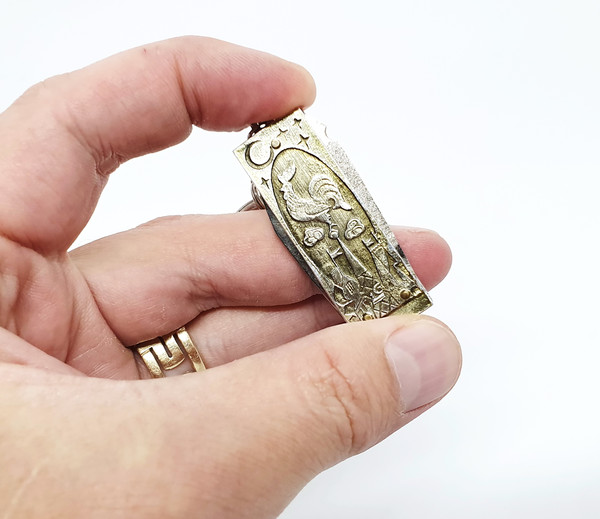 11 Vintage Manicure Knife Keychain GOLDEN COCKEREL Pavlovskij Souvenir USSR 1990s.jpg