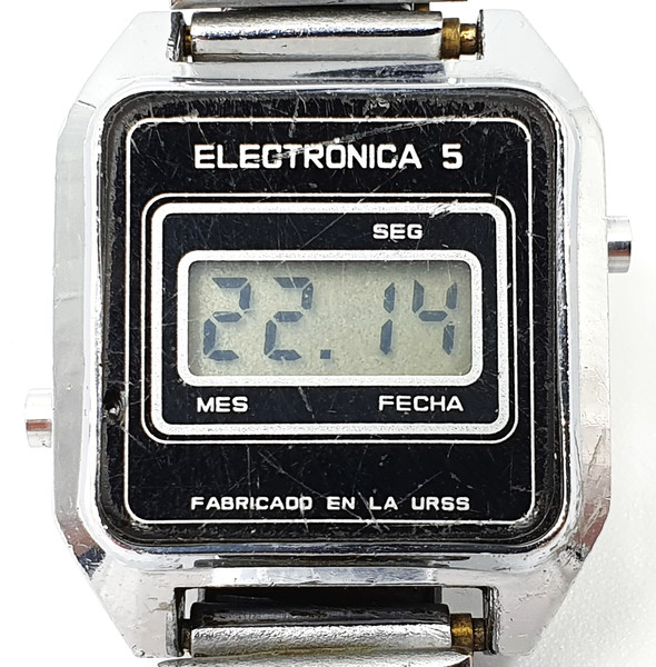1 Rare Vintage Ladies Digital Watch ELECTRONIKA 5 Spanish version USSR 1985.jpg