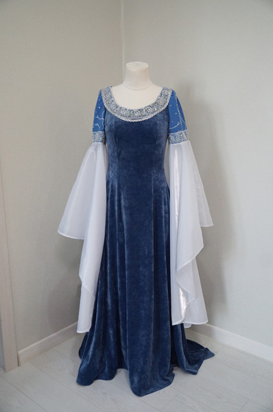 Elven blue dress - Arwen Requiem cosplay Costume - Made to o - Inspire ...