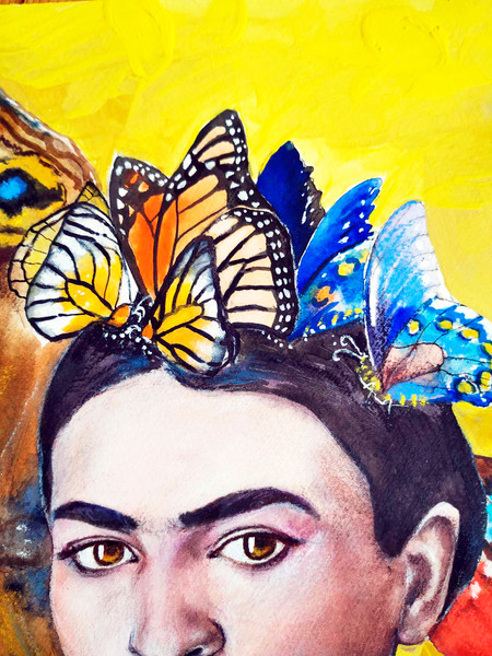 Frida Kahlo portrait with butterflies 1.jpg