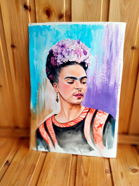 Frida-Kahlo-portrait-with-hydrendea-wreath-on-her head-DIGITAL ITEM.jpg