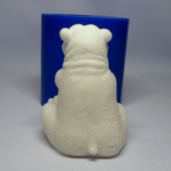 Polar bear soap back