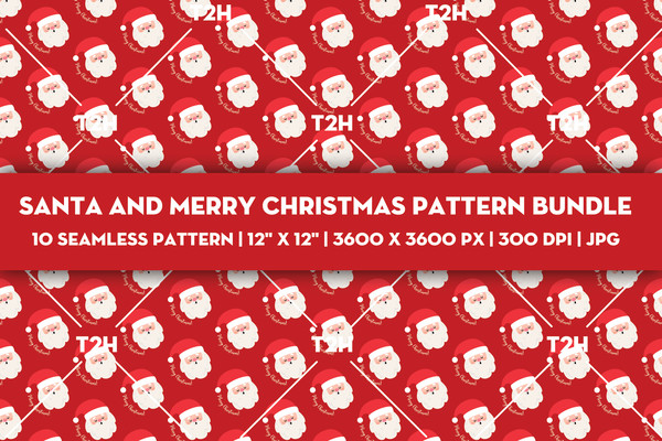 Santa and Merry Christmas pattern bundle cover 4.jpg