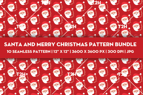 Santa and Merry Christmas pattern bundle cover 7.jpg