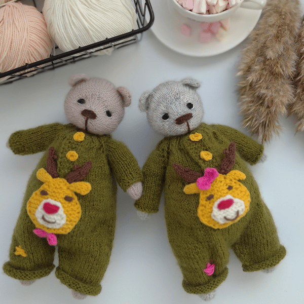 Knitted Toy Pattern, Knitted Bear, Knitting Toys Pattern, Amigurumi Bear Pattern, Teddy Bear Knitting Pattern