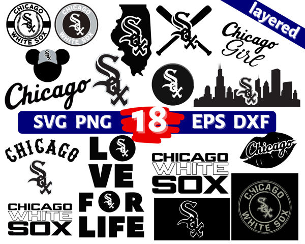 Chicago White Sox logo, Chicago White Sox svg, Chicago White Sox clipart,  Chicago White Sox cricut, White Sox png