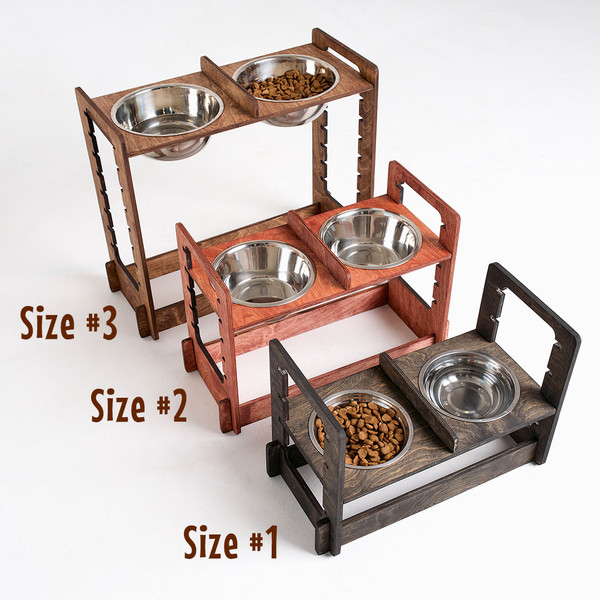 Stig & Bone Dog Bowls for Large Dogs - Elevated with Stand - Modern Am