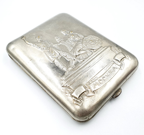 3 Vintage Cigarette Case MOSCOW Monument to Minin and Pozharsky USSR 1950s.jpg