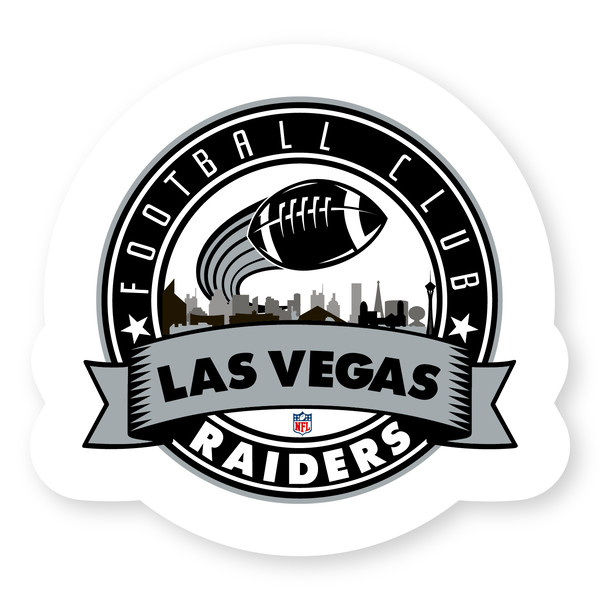 Las Vegas Raiders Helmet Sticker Vinyl Decal / Sticker 5 sizes!!