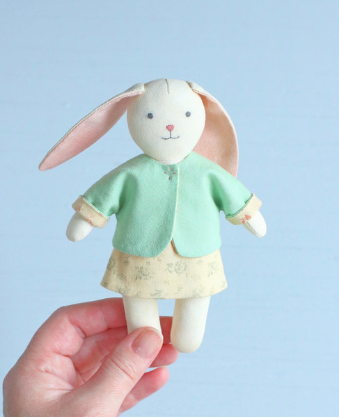 PDF Mini Bunny Doll with Set of Clothes Sewing Pattern - Inspire Uplift