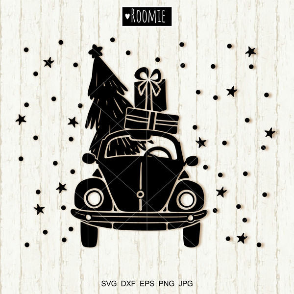Christmas-Vintage-car-clipart .jpg
