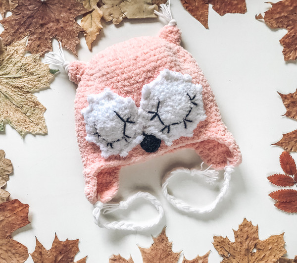 Hat baby knitted handmade