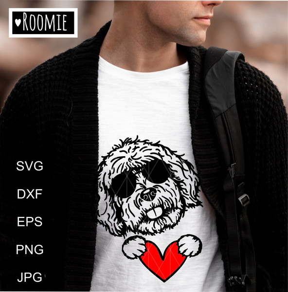 Labradoodle with heart shirt design.jpg