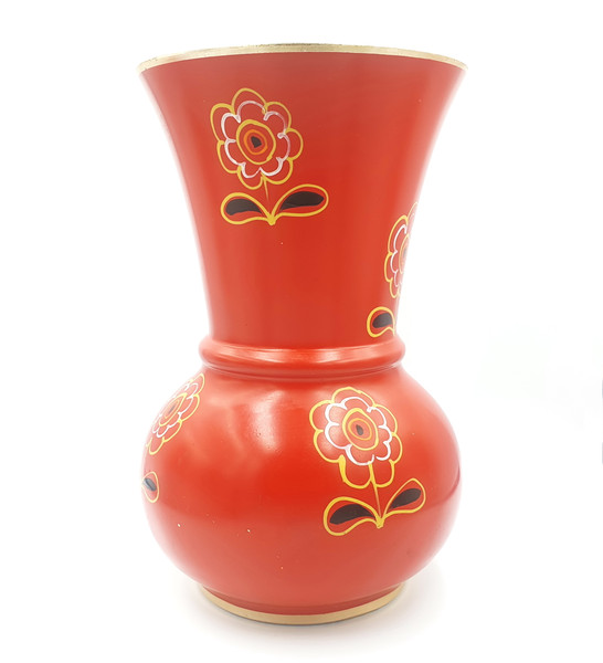 4 Vintage Aluminum Vase Hand-painted USSR 1960s.jpg