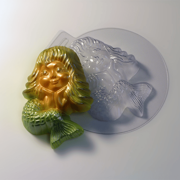 Mermaid soap and plastic mold