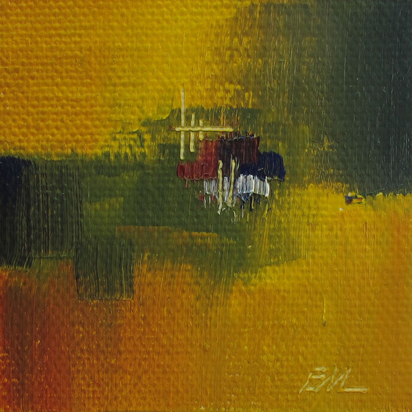 Small Abstract Canvas 4X4 Evgeniy Maslov - Inspire Uplift