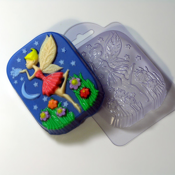 Fairy soap and plastic mold