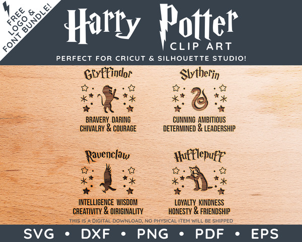 Harry Potter House Quotes by SVG Studio Thumbnail8.png