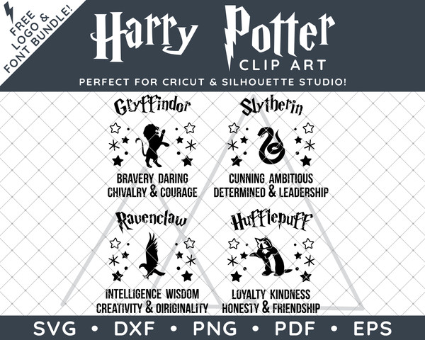 Harry Potter House Quotes by SVG Studio Thumbnail1.png