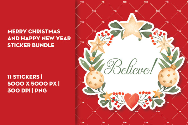 Merry Christmas and happy new year sticker bundle cover 9.jpg