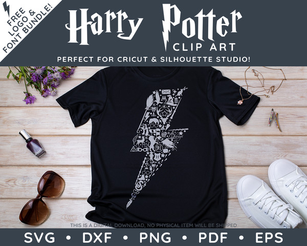 Harry Potter Lightening Bolt Bundle by SVG Studio Thumbnail3.png