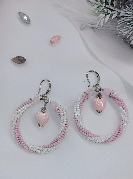 Pink-and-white-beaded-hoop-earrings.jpg