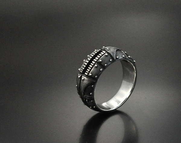 men's contemporary ring by GatoJewel