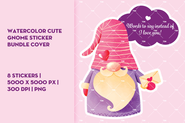 Watercolor cute gnome sticker bundle cover 6.jpg