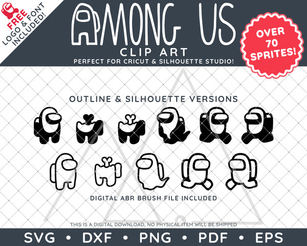 Among us SVG PNG DXF EPS - free svg files for cricut