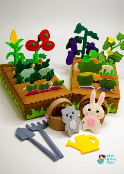 Toy vegetable garden