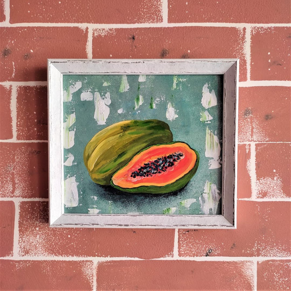 Handwritten-still-life-with-papaya-fruit-by-acrylic-paints-2.jpg